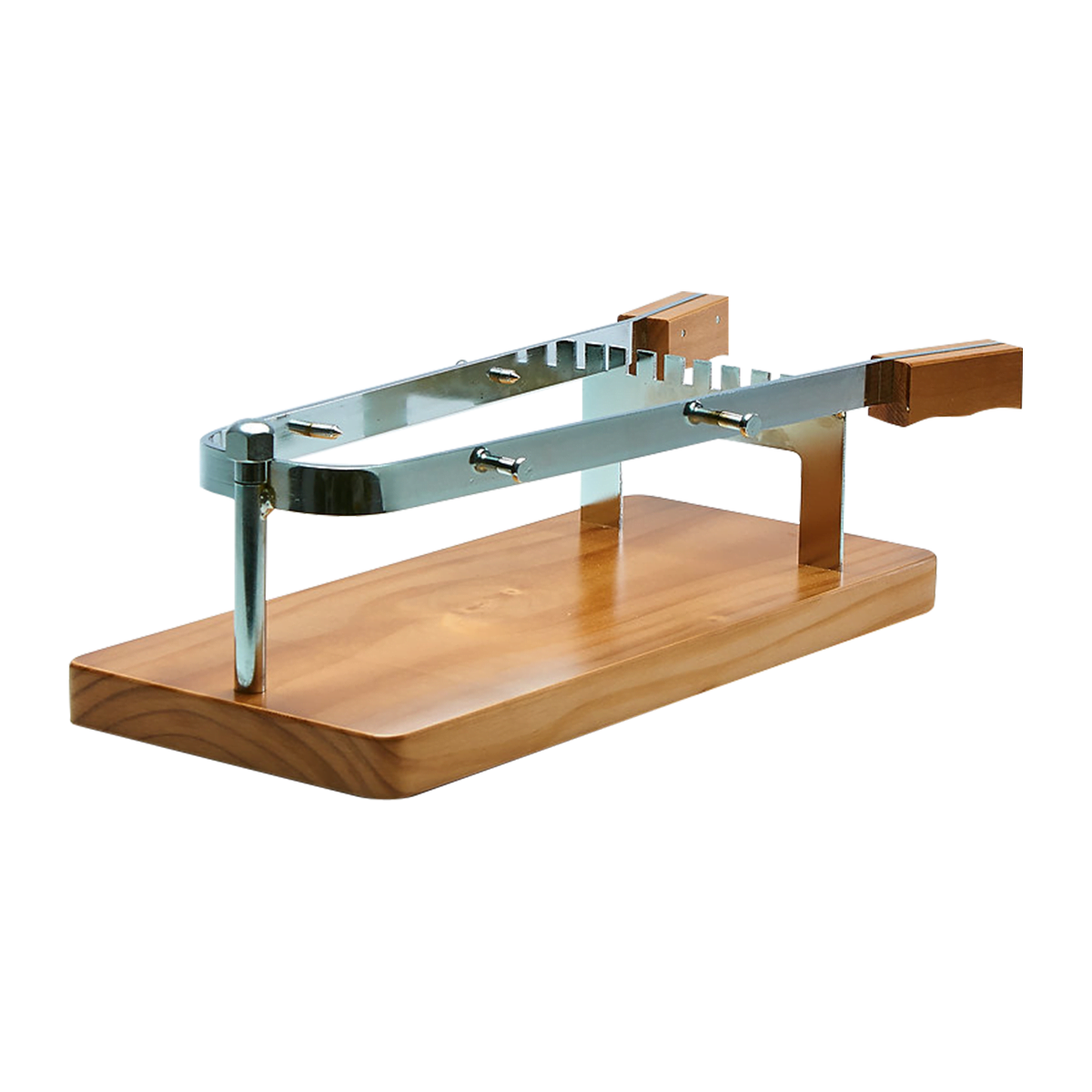 Tradineur - Jamonero de madera, modelo Luna, soporte para pata y paleta de  jamón serrano e ibérico con agarres metálicos, fácil